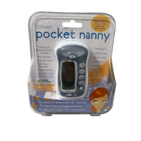 NEW Itzbeen Pocket Nanny Baby Care Timer Blue Nightlight Helper Electronic Gift - Picture 2 of 3